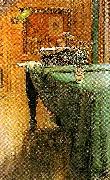 Carl Larsson brita vid pianot-aftonbelysning vid pianot oil painting picture wholesale